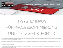 Tablet Screenshot of networking-concepts.de